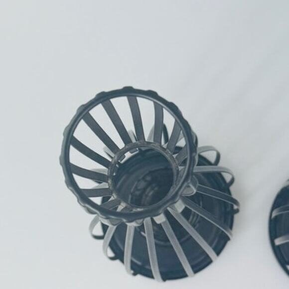 Vintage PartyLite Linear Lites Tall Votive Tealight Candle Holder Glass Inserts - Picture 6 of 10